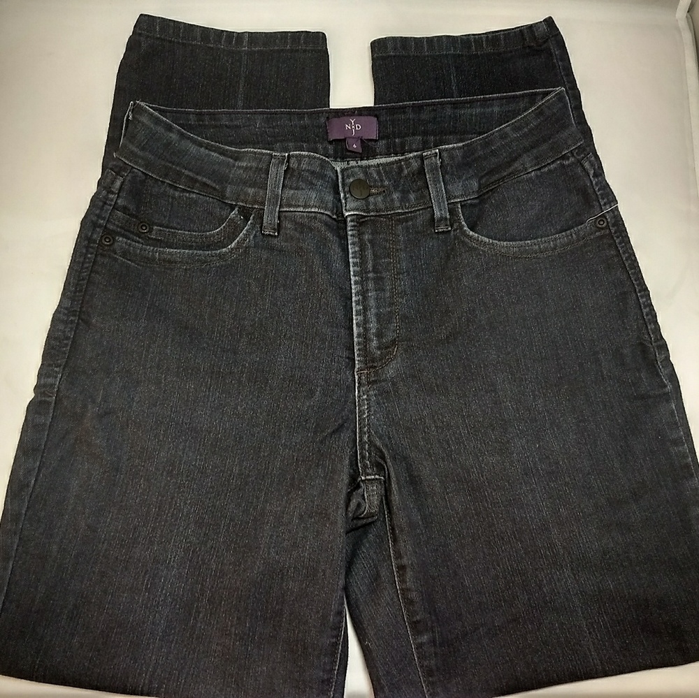 NYDJ Women's Blue Lift Tuck Ankle Cut Jeans Sz 6